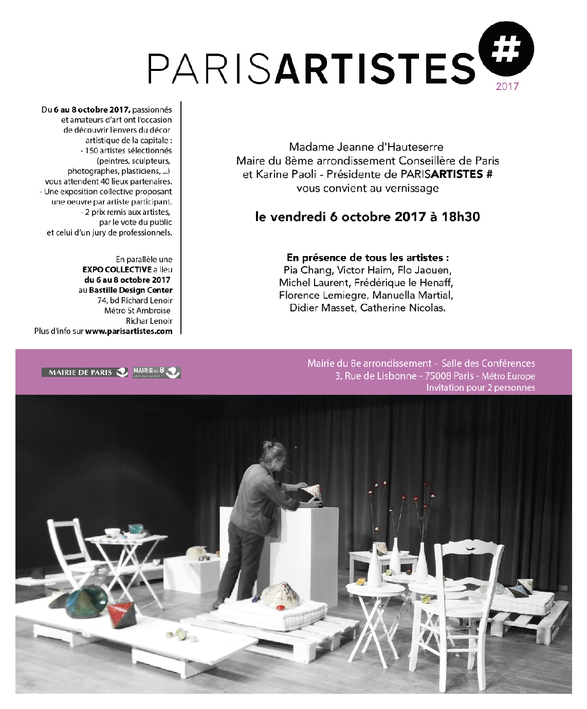 ParisARTISTES #2017 - Paris - Sculptures Céramique de Florence Lemiegre