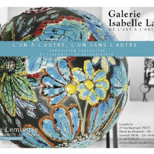 Exposition L'un à l'autre, l'un sans l'autre - Galerie Isabelle Laverny - Paris - Sculptures Céramique de Florence Lemiegre
