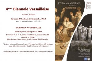Invitation Vernissage-4e Biennale versaillaise 2020 - Florence Lmeiegre sculptrice céramiste