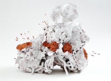 “NOLI ME TANGERE-LES PISTILS-CANDIDUS“-2020-Œuvre de Florence Lemiegre-Sculptrice céramiste-Faience