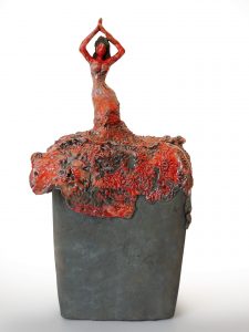 Vamos a bailar - Grès - Raku - Sculptures céramique de Florence Lemiegre