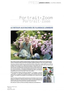 Magazine Petit Caux - Sculptures céramique de Florence Lemiegre