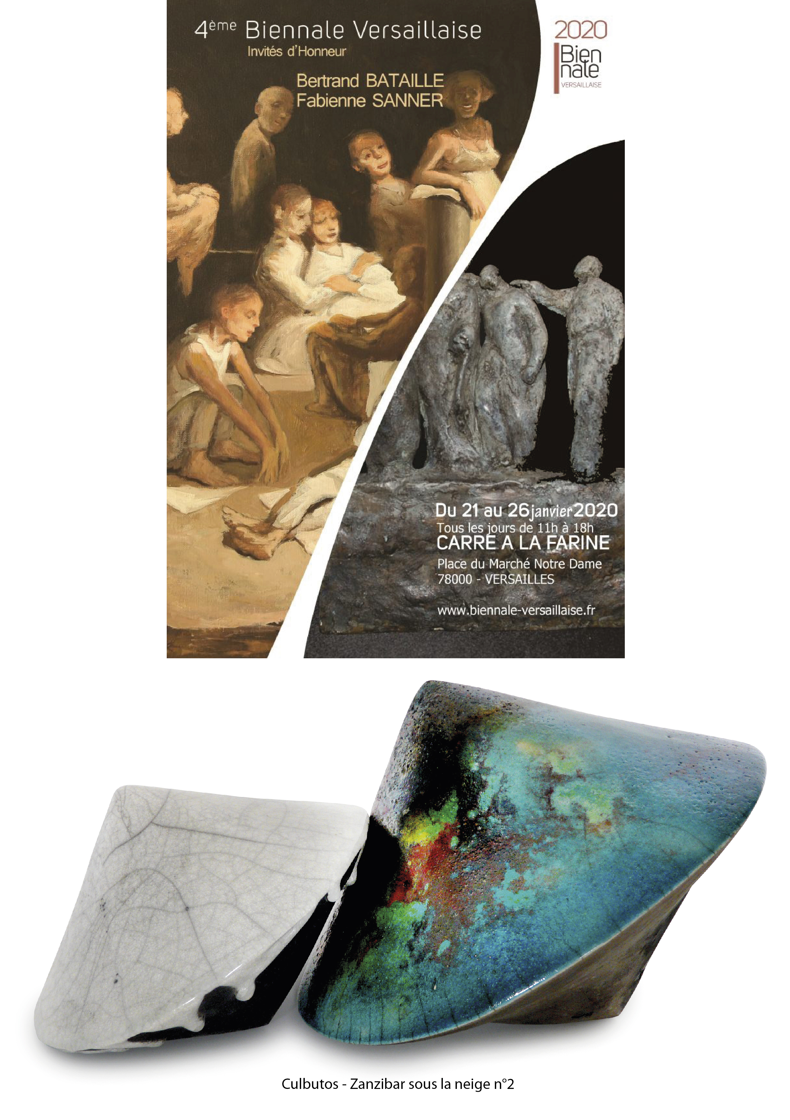 4e biennale d’art contemporain, Versailles - Sculptures céramique de Florence Lemiegre