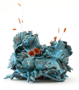 NOLI ME TANGERE LES PISTILS « TIFFANY BLUE » - 2020 - Sculpture céramique de FLORENCE LEMIEGRE