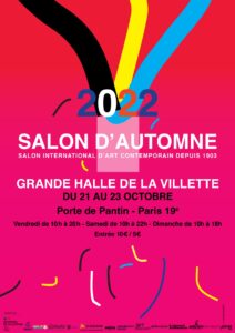 AFFICHE SALON D'AUTOMNE DE PARIS 2022 #salondautomnedeparis #florencelemiegre #lavillette #salondartcontemporain