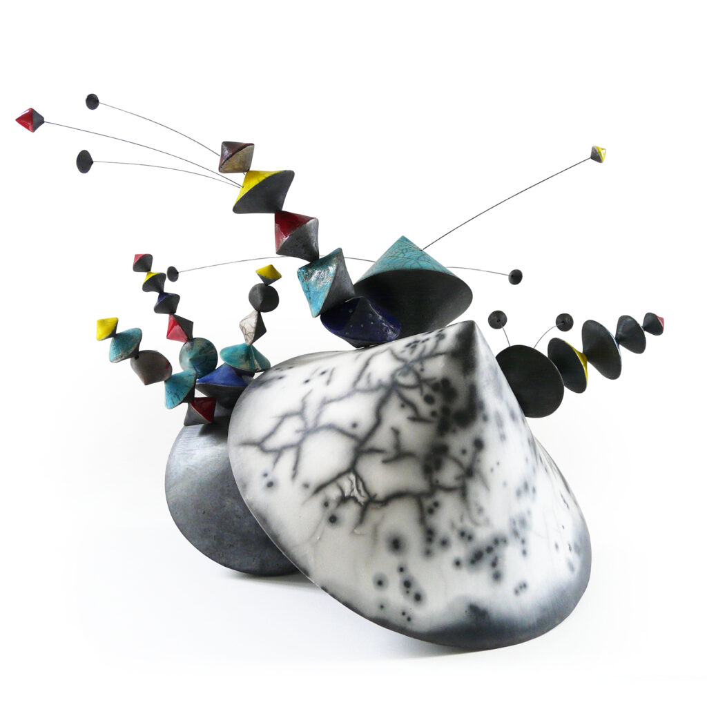 Sculpture céramique, équilibre et déséquilibre, œuvre de @Florence Lemiegre