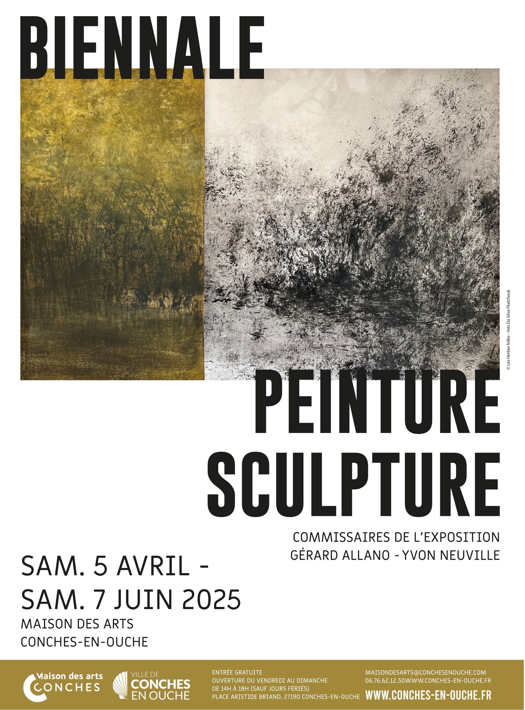 BIENNALE PEINTURE SCULPTURE 2025 - LA MAISON DES ARTS - Conches-en-Ouche – Normandie - France - Florence Lemiegre artiste invitée