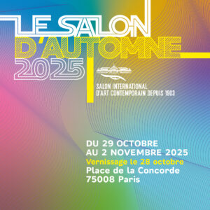 Affiche du Salon d'Automne de Paris 2025, 122 ème édition, Florence Lemiegre, Place de la Concorde, Paris 8, Année de la mer, unoc 2025