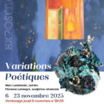 Exposition "Variations poétiques", Florence Lemiegre, Ville d'Avray, Exposition personnelle, sculpture et peinture, sculptures céramique contemporaine