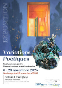 Exposition "Variations poétiques", Florence Lemiegre, Ville d'Avray, Exposition personnelle, sculpture et peinture, sculptures céramique contemporaine