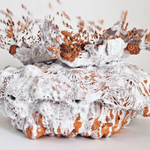 NOLI ME TANGERE PISTILS-"COROCORA"-VIBRATION - MOUVEMENTS -2025, CREATION DE FLORENCE LEMIEGRE, Noli me tangere Pistils “Cororora", création de Florence Lemiegre, Protection des océans, Vibrations, oscillations, langue océane, Sculpture céramique en faïence, terre rouge, Grand Palais, Art Capital 2026, salon Comparaisons, Neffe du Grand Palais, Les Ateliers d'art de France, concours région Ateliers d'Art de France 2026, Finaliste concours région Normandie, Carré St Cyr, La Fabrique des Métiers d'Arts au Vaudreuil