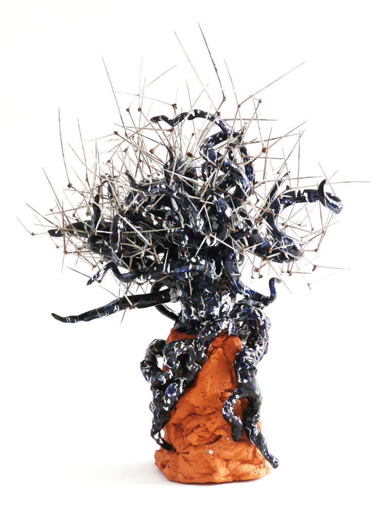 « La Forêt imaginaire et enchantée », « Le qui s’y frotte s’y pique », sculpture céramique de Florence Lemiegre, sculptrice céramiste, collectionneurs, essences d’arbres, végétales, arbres mystiques, arbre remarquable, arbre vénérable, nature, artiste engagée, protection de la nature, protection des arbres, botaniste, prisme sylvestre, pistils, étamines, lexique botanique, dentriste, épines d'acacias, parc national du Serengeti, Tanzanie,Ornementation