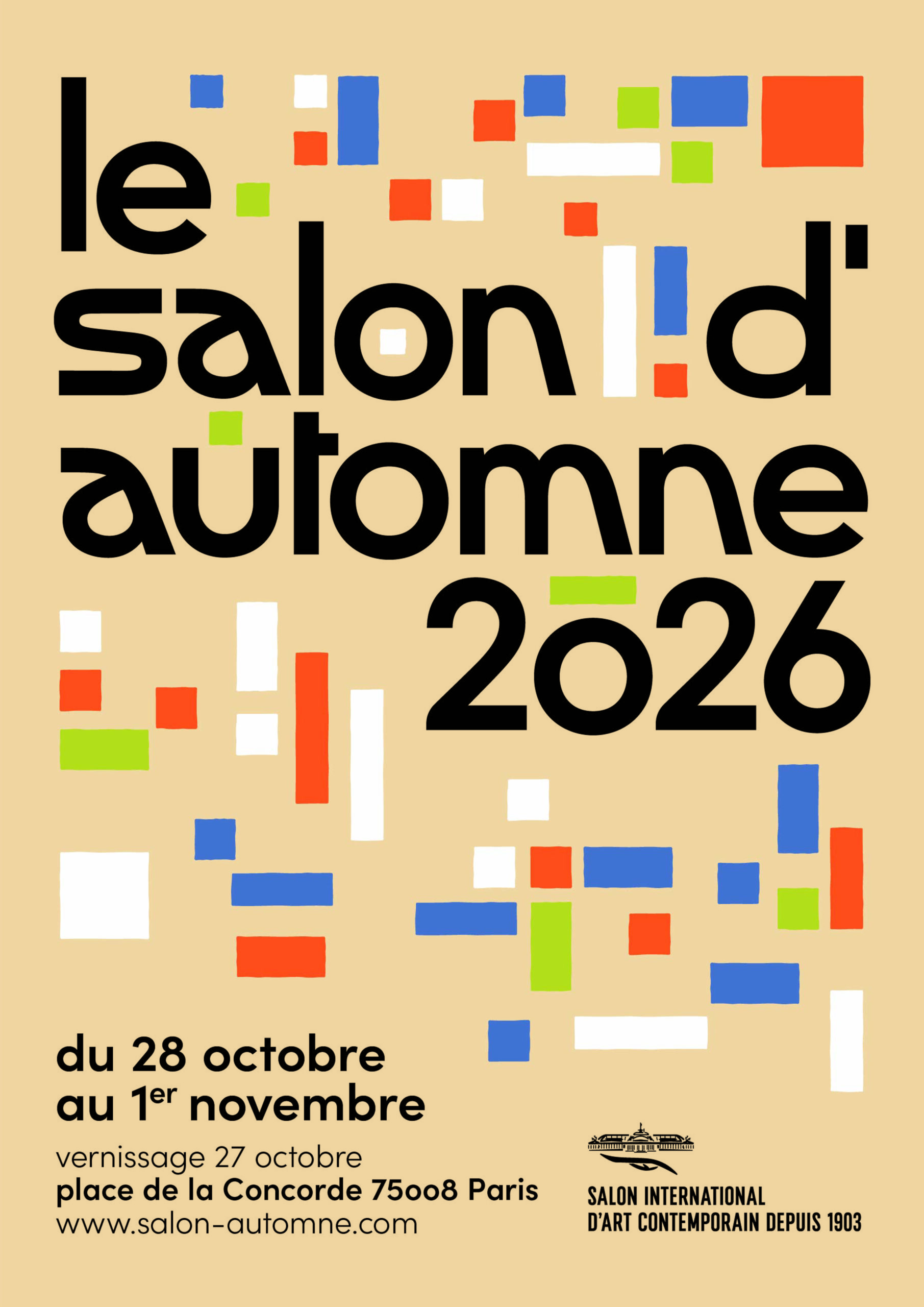 Affiche du salon d'automne de Paris 2026, Place de la Concorde, Paris 8e, Florence Lemiegre participation à la 123e édition du Salon d'Automne de Paris, Salon historique, « La Noli me Tangere Pistils Corocora », présentation au salon d'Automne de Paris, Pièce unique, Céramique contemporaine de Florence Lemiegre, biodiversité, fragilité des fonds marin, fertilité, sculpture en mouvement, oscillation, vibration, respiration, langue océane, la sculpture prend vie, souffle du vent, léger, des profondeurs des mers, mélodie silencieuse, coraux, organique, protection des océans, artiste engagée pour la sauvegarde des Mers, l’artiste sculptrice et céramiste Florence Lemiegre